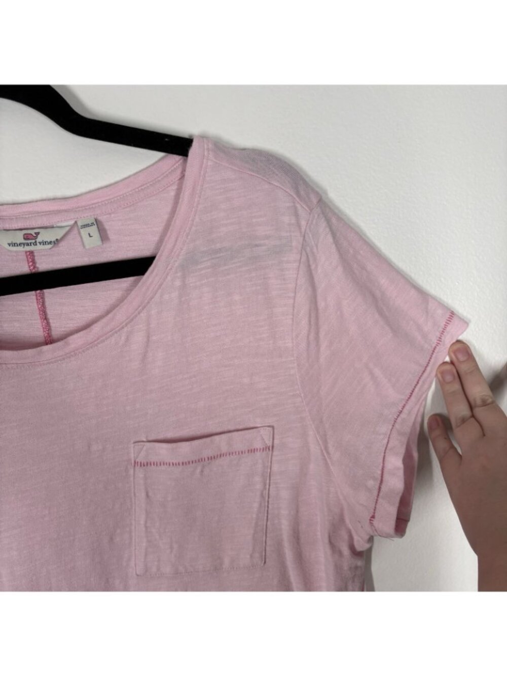 Vineyard Vines Women L Pink Cloud Ombre Slub Cotton Surftee T-Shirt Dress - Picture 4 of 7